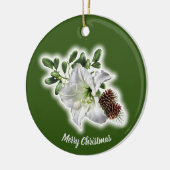 Weihnachts-Erinnerungen Keramik Ornament (Links)