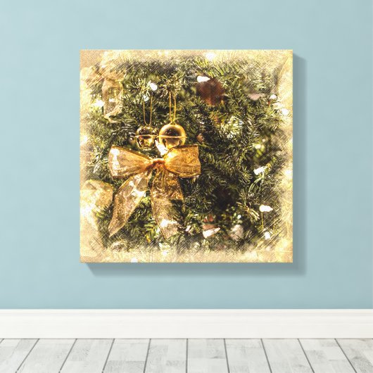 Weihnachts-Erinnerungen Leinwanddruck (Insitu (Holzboden))