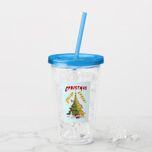 Weihnachts-Erleuchtung Acryltrinkbecher (Rückseite Ice)