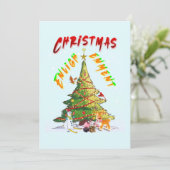 Weihnachts-Erleuchtung Ankündigung (Stehend Vorderseite)