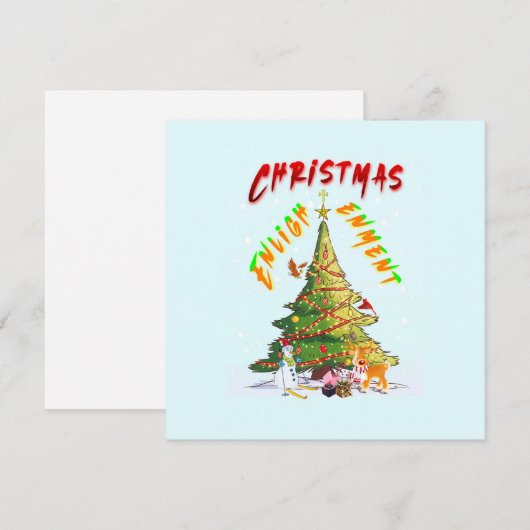 Weihnachts-Erleuchtung Ankündigung (Vorne/Hinten)