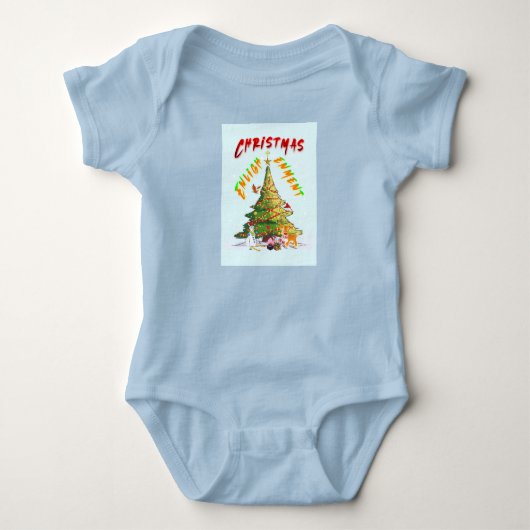 Weihnachts-Erleuchtung Baby Strampler (Vorderseite)