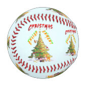 Weihnachts-Erleuchtung Baseball (Vorderseite Links)