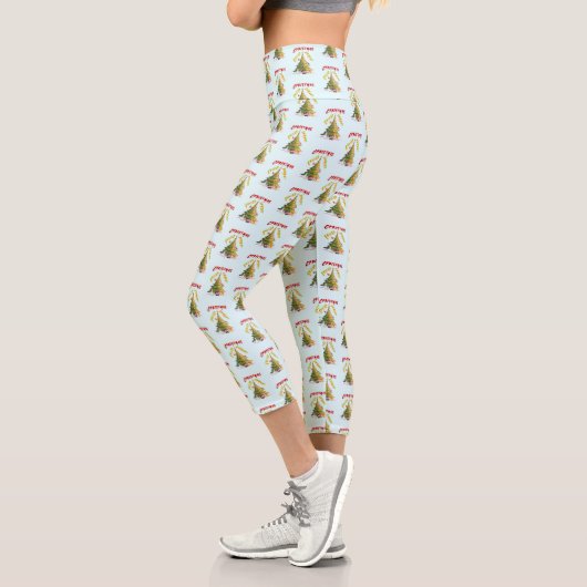 Weihnachts-Erleuchtung Capri Leggings (Links)