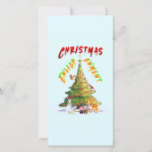 Weihnachts-Erleuchtung Dankeskarte (Vorderseite)