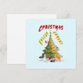 Weihnachts-Erleuchtung Dankeskarte (Vorne/Hinten)