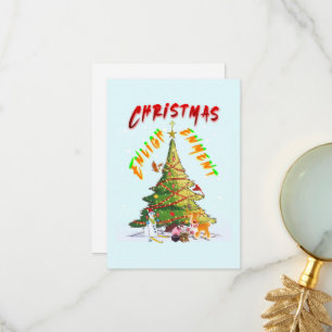 Weihnachts-Erleuchtung Dankeskarte