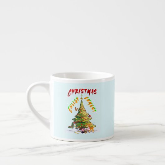Weihnachts-Erleuchtung Espressotasse (Links)