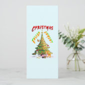 Weihnachts-Erleuchtung Feiertagskarte (Stehend Vorderseite)