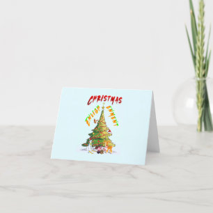 Weihnachts-Erleuchtung Feiertagskarte