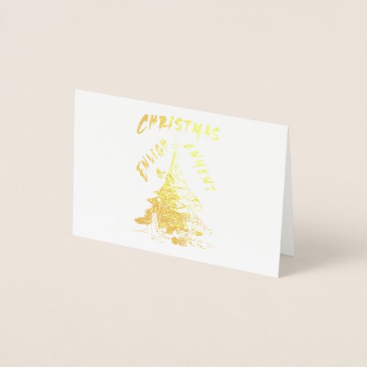 Weihnachts-Erleuchtung Folienkarte (Vorderseite)