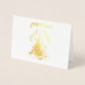 Weihnachts-Erleuchtung Folienkarte (Vorderseite)