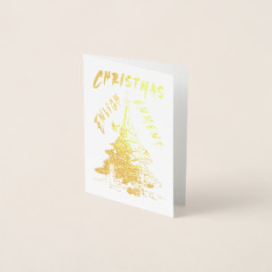 Weihnachts-Erleuchtung Folienkarte