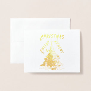 Weihnachts-Erleuchtung Folienkarte