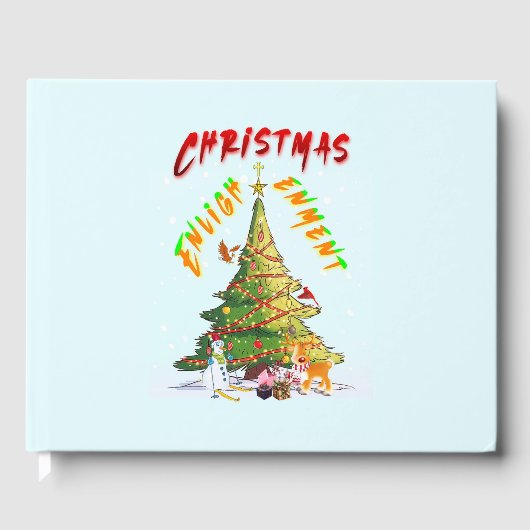 Weihnachts-Erleuchtung Gästebuch (Vorderseite)