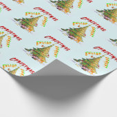 Weihnachts-Erleuchtung Geschenkpapier (Ecke)