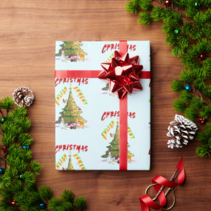 Weihnachts-Erleuchtung Geschenkpapier