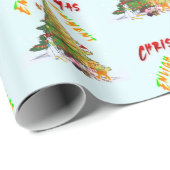 Weihnachts-Erleuchtung Geschenkpapier (Rolleneckpunkt)