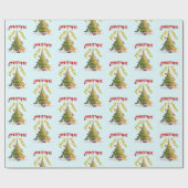 Weihnachts-Erleuchtung Geschenkpapier (Flach)