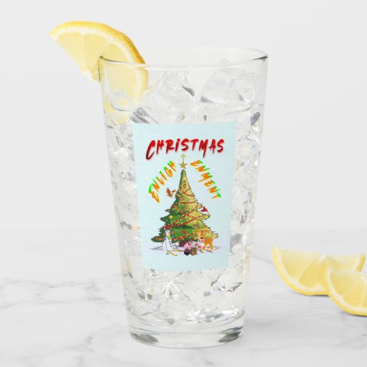 Weihnachts-Erleuchtung Glas (Vorderseite Ice)