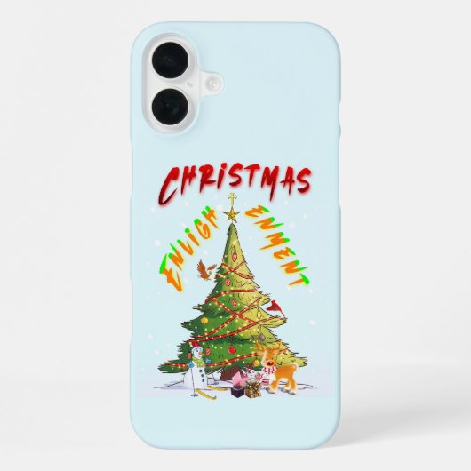Weihnachts-Erleuchtung iPhone Hülle (Rückseite)