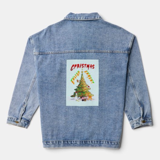 Weihnachts-Erleuchtung Jeansjacke (Rückseite)