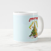 Weihnachts-Erleuchtung Jumbo-Tasse (Vorderseite Rechts)