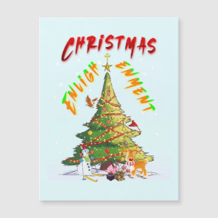 Weihnachts-Erleuchtung Magnetkarte