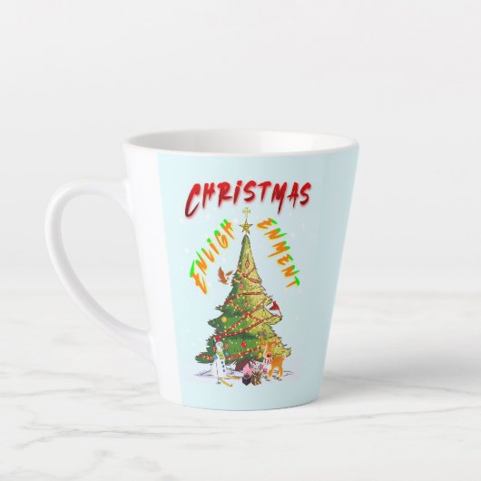 Weihnachts-Erleuchtung Milchtasse (Links)
