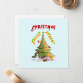 Weihnachts-Erleuchtung Mitteilungskarte (Vorderseite/Rückseite Beispiel)