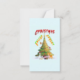 Weihnachts-Erleuchtung Mitteilungskarte