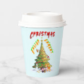 Weihnachts-Erleuchtung Pappbecher (Rückseite)