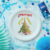 Weihnachts-Erleuchtung Pappteller (Party)