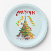 Weihnachts-Erleuchtung Pappteller (Vorderseite)