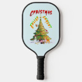 Weihnachts-Erleuchtung Pickleball Schläger (Rückseite)