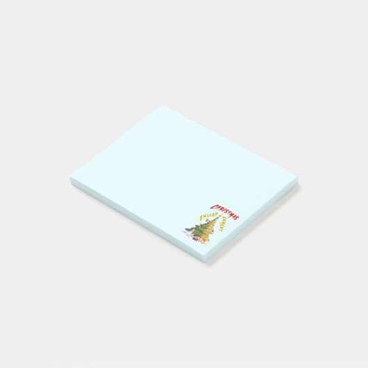 Weihnachts-Erleuchtung Post-it Klebezettel (angewinkelt)