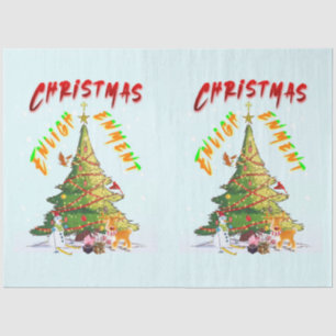 Weihnachts-Erleuchtung Seidenpapier