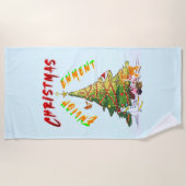 Weihnachts-Erleuchtung Strandtuch (Vorderseite)