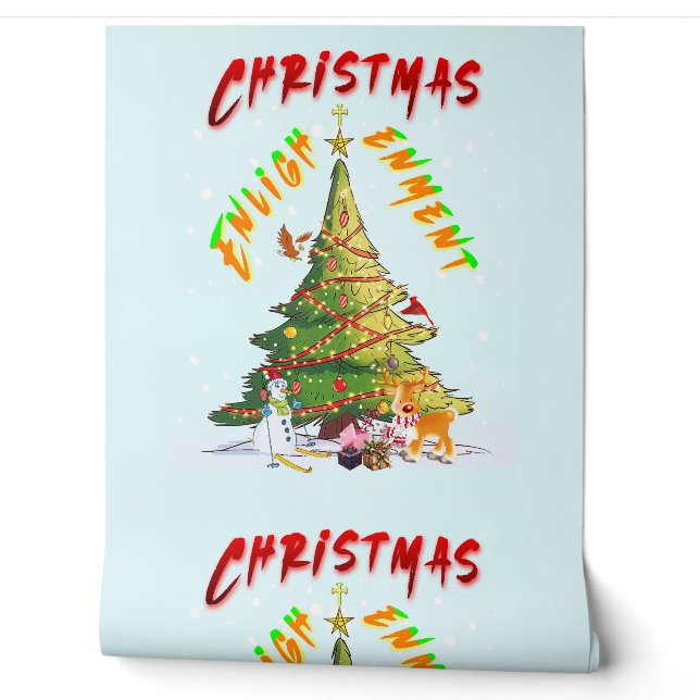 Weihnachts-Erleuchtung Tapete (Abrollen)