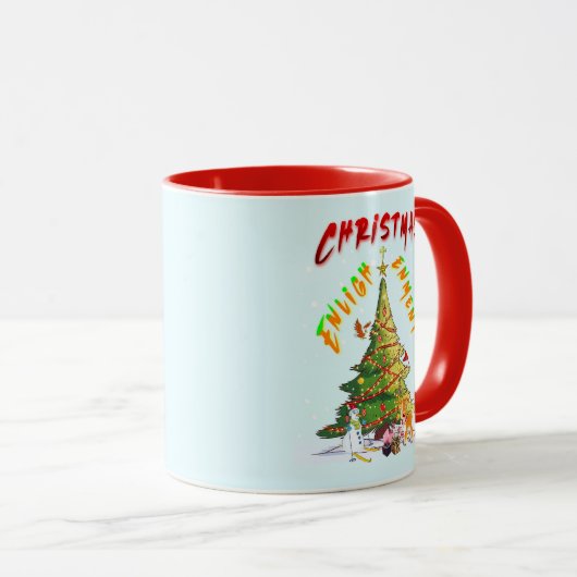 Weihnachts-Erleuchtung Tasse (VorderseiteRechts)