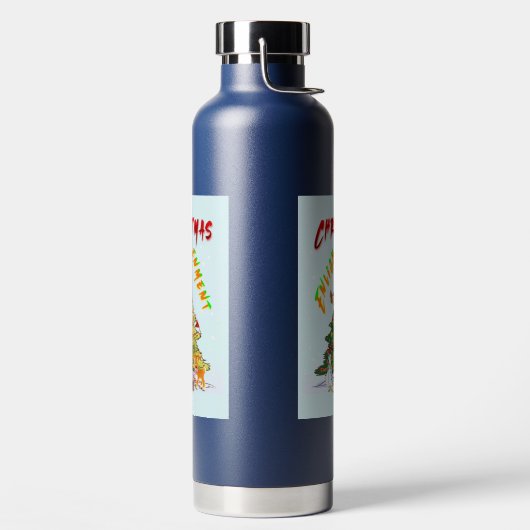 Weihnachts-Erleuchtung Trinkflasche (links)