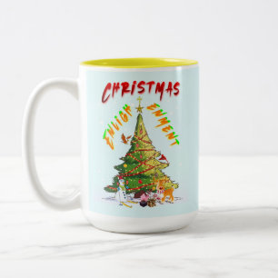 Weihnachts-Erleuchtung Zweifarbige Tasse