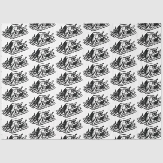 Weihnachts-Erntedank Vintag Türkei Seidenpapier (Vorderseite)