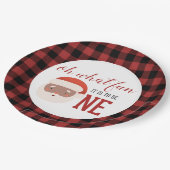 Weihnachts-Erstgeburtstag-Papiertafel Pappteller (Schrägansicht)