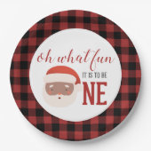 Weihnachts-Erstgeburtstag-Papiertafel Pappteller (Vorderseite)