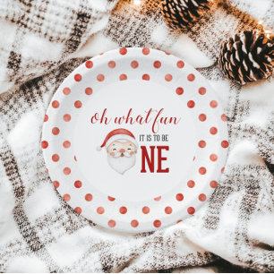 Weihnachts-Erstgeburtstag-Papiertafel Pappteller
