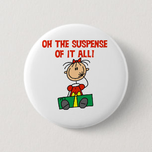 Weihnachts-Erwartung Button