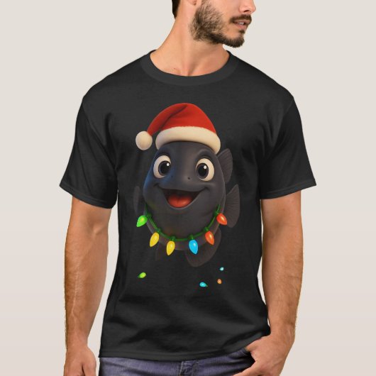 Weihnachts-Escolar-Fisch T-Shirt (Vorderseite)