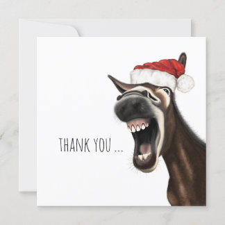 Weihnachts-Esel, Danke Flachnotizkarten