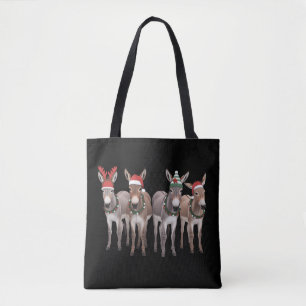 Weihnachts-Esel-Liebhaber-Geschenk Bauernhof Xmas  Tasche
